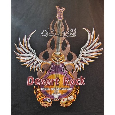 Desert Rock - Afghanistan - Camel and Sandstorm- Size Large Batee Design 