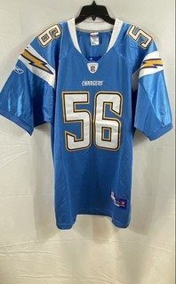 Reebok Men's NWT San Diego Chargers Shawne Merriman #56 Blue Jersey Size 52