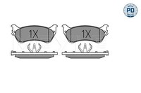 Meyle Bremsbelagsatz, Scheibenbremse MEYLE-PD: Advanced Perform 025 231 8917/PD