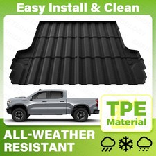 Truck Bed Mat 6.8 Black Rubber Fits Sierrasilverado 2500hd 3500hd 2020-2026