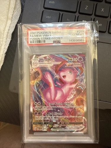 Pokemon 2021 Mew VMAX 269/264 Full Art SR Fusion Strike GEM MINT PSA 10
