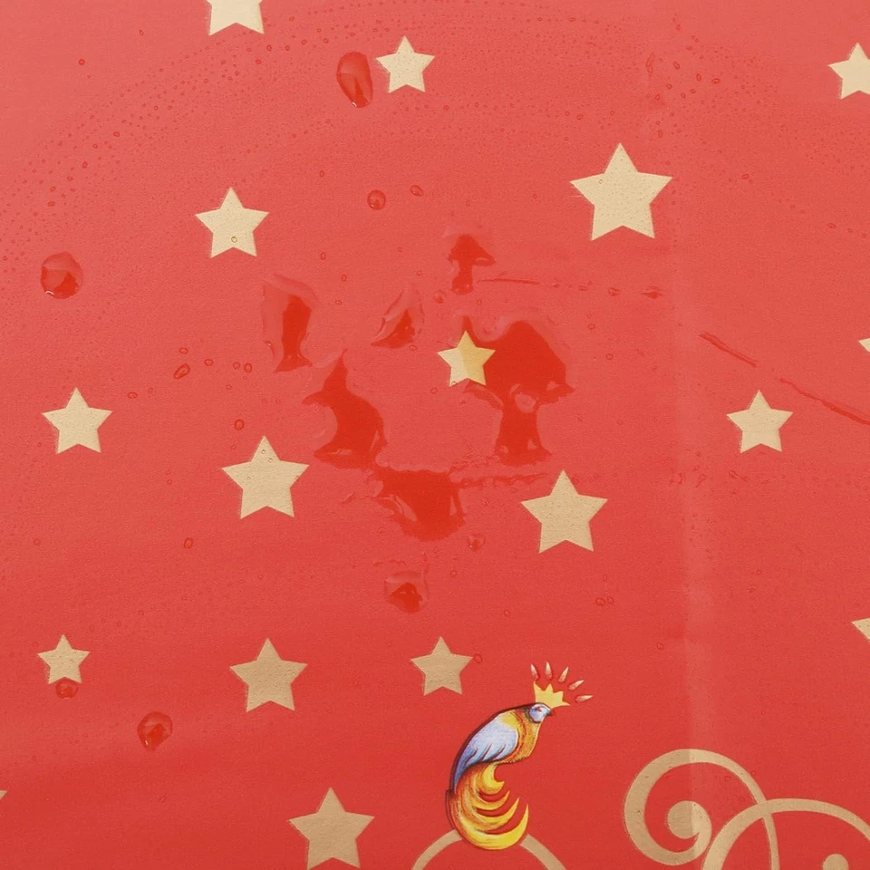 Heavy-Duty Flannel-Backed Vinyl Tablecloth 90″×55″ Spill-Proof Easy Clean & Sty - Image 4 of 4