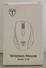 EasternTimes Tech Wireless Computer Mouse D-09 USB CA57BN TUVD-09 Black NEW