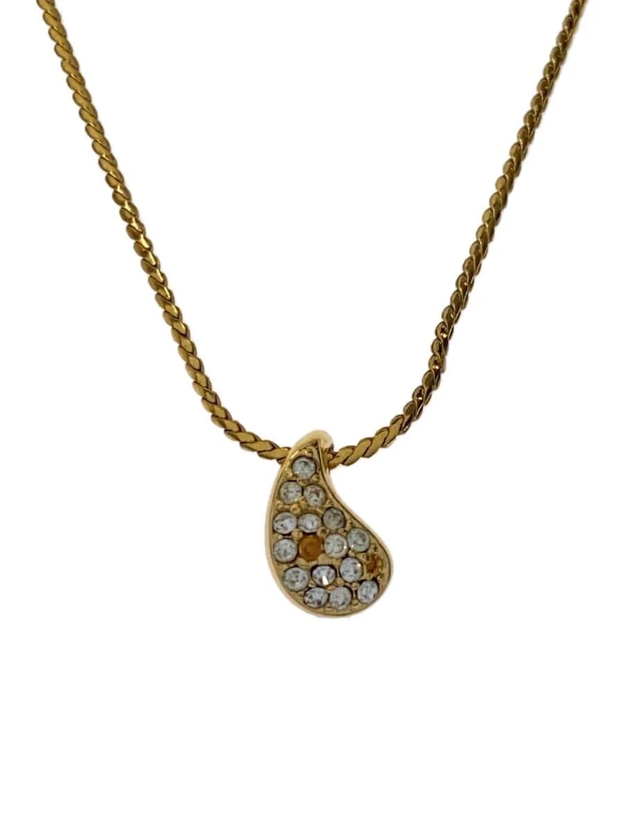 Collier Christian Dior    Femme avec haut doré