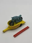 Vintage Matchbox Lesney No 38 Green Motorcycle with Yellow Honda Cycle Trailer