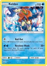 Keldeo 26/73 2017 S&M Shining Legends Pokemon Card TCG Nintendo Holo Rare - NM