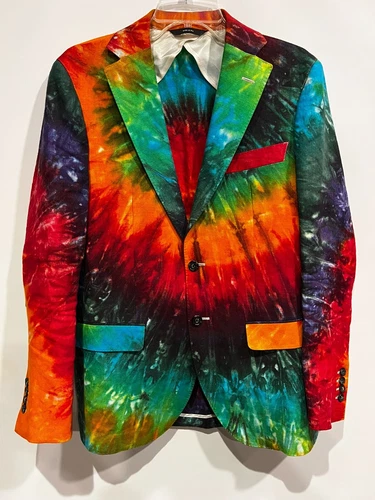 R13 Linen Tie-Dye Print Blazer video thumbnail