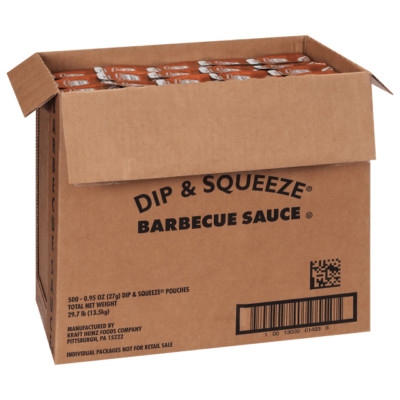 Heinz BBQ Dip and Squeeze Single Serve Packets 0.95 oz (Box of 100)