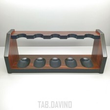 RASTRELLIERA POGGIA PIPA LUBINSKI 5 POSTI IN LEGNO PALISSANDRO PIPE RACK C155