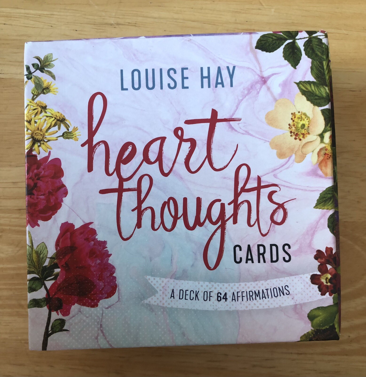 Louise Hay Heart Thoughts Cards - A Deck Of 64 Affirmations.