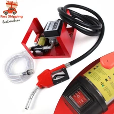 12V DC Electric Fuel Transfer Pump Big Flow Rate With Fuel Meter Nozzle 175W
