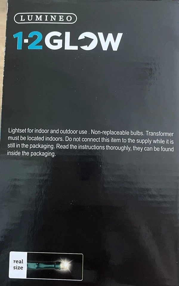 *NUEVO* Lumineo 1752 LED 1-2 Brillo Blanco Cálido Racimo Luces Cable Verde Foto 4 de 4