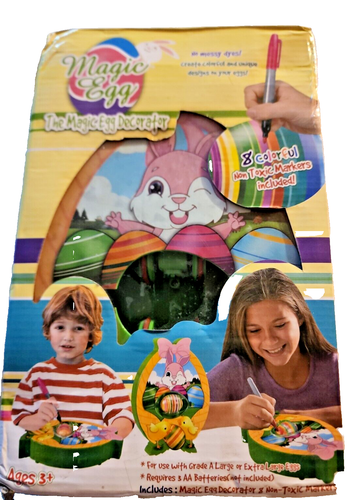 The Magic Egg Easter Egg Decorating Kit Decorate Eggs with Markers Ages 3+ (T1) - 第 1/2 張圖片