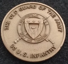 3rd 3d Infantry Regiment The Old Guard TOG President POTUS Harris Challenge Coin