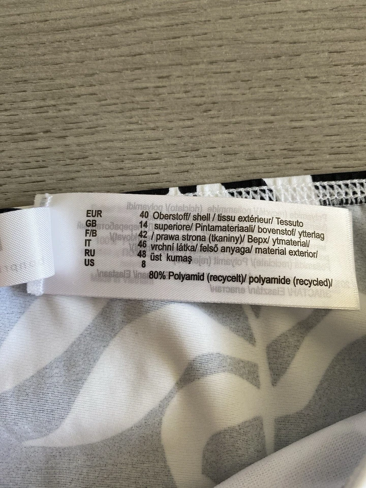 Damen Tankini zebra Muster Größe 40 Bonprix gepolsterte Cups wurde anprobiert - Bild 4 von 4