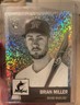 Brian Miller Marlins Topps Chrome 2023 #286 RC Black and White Mini Diamonds