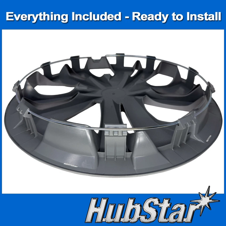 NUEVO Juego de Tapacubos para Nissan Versa 2017-2024 - Réplica Premium 15 pulgadas 53096 Foto 3 de 4