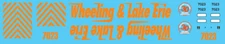 N Scale - Wheeling Lake Erie 7023 30 Years of Service Decal