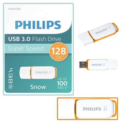 NEU Philips 128 GB Snow High Speed USB 3.0-Flash-Laufwerk Speicherstick Pen Drive