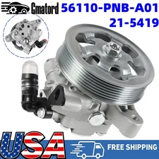 NEW Power Steering Pump w/ Pulley For Acura TSX L4 2.4L 2006 2007 - 2008 21-5419