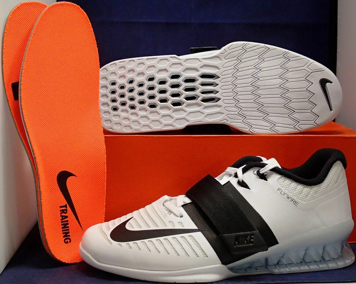 Nike Romaleos 3 Weightlifting Training Shoes White/Black 852933