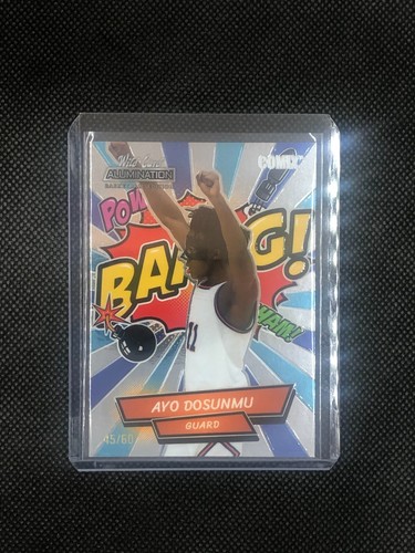 RARE!! AYO DOSUNMU - 2021-22 WILD CARD ALUMINATION - COMIX #'d /60 - ROOKIE - 第 1/3 張圖片