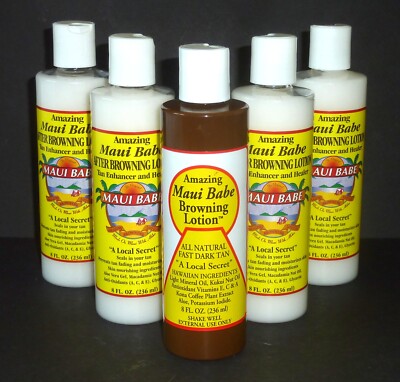 (5 Pack) Maui Babe Before & After Browning Lotion SunTan Enhancer Healer