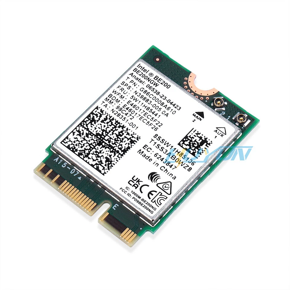NGFF M.2 Wifi Card Tri-band PC wifi Bluetooth 5.4 Intel WiFi 7 BE200 BE200NGW - Image 3 of 4