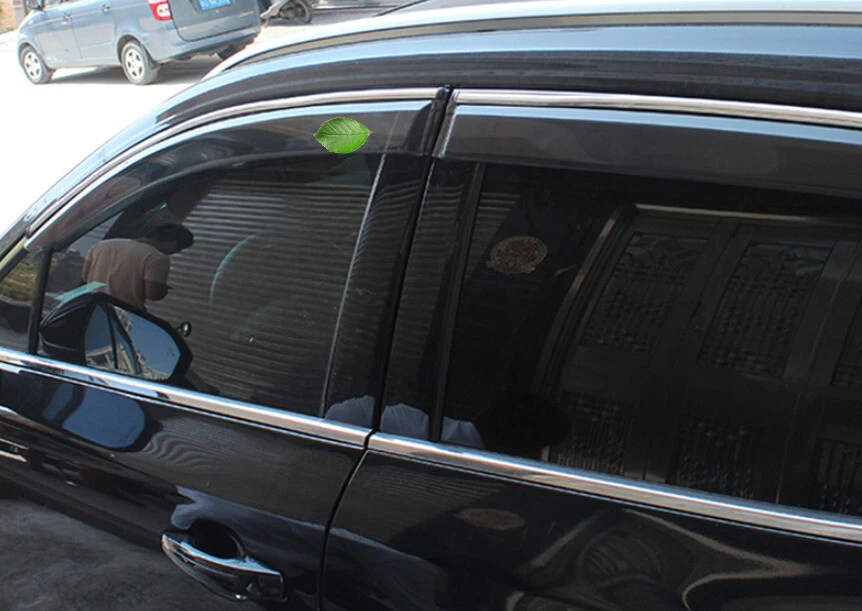 Visera de ventana Ventilación Parasol Protector de lluvia Visera de puerta para Lincoln MKC 15-2019 Negra Foto 2 de 4