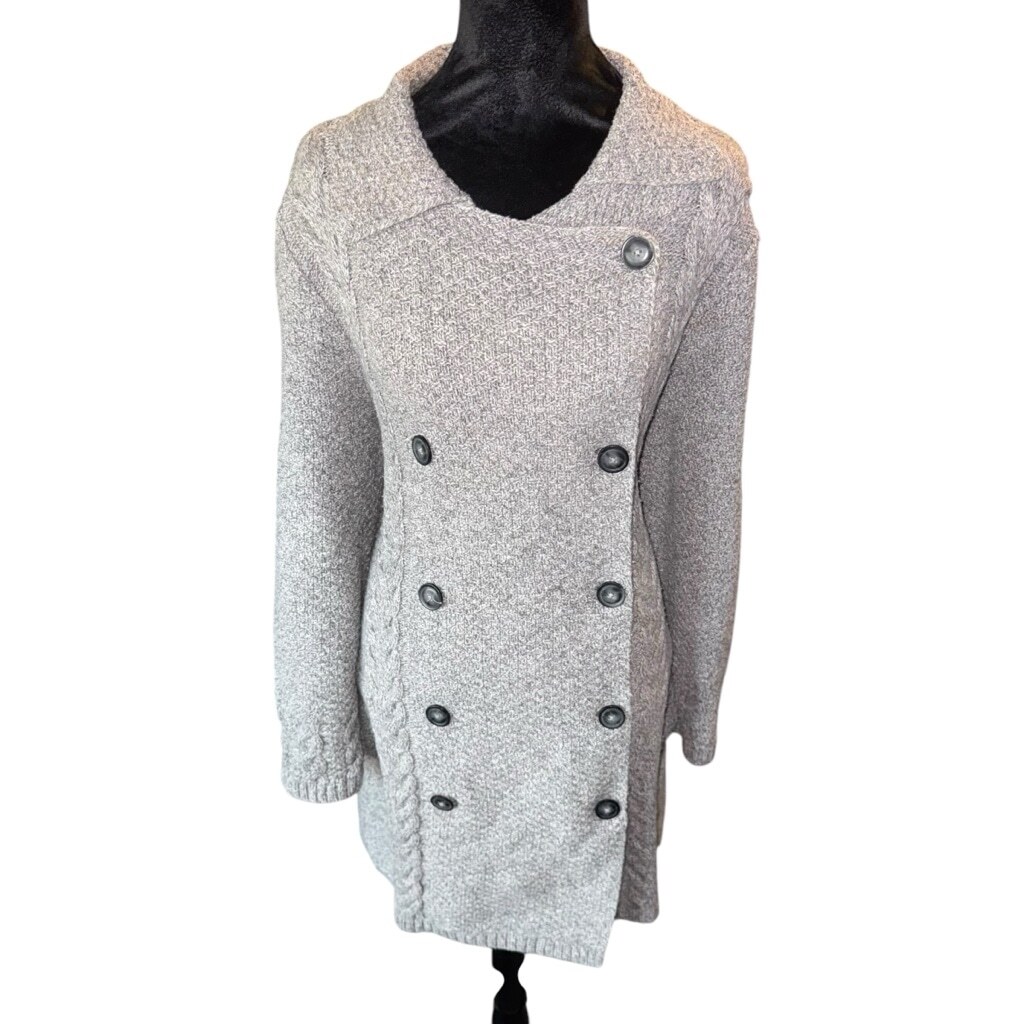 Women's Pendleton Gray Wool Double Breasted cardi… - image 2