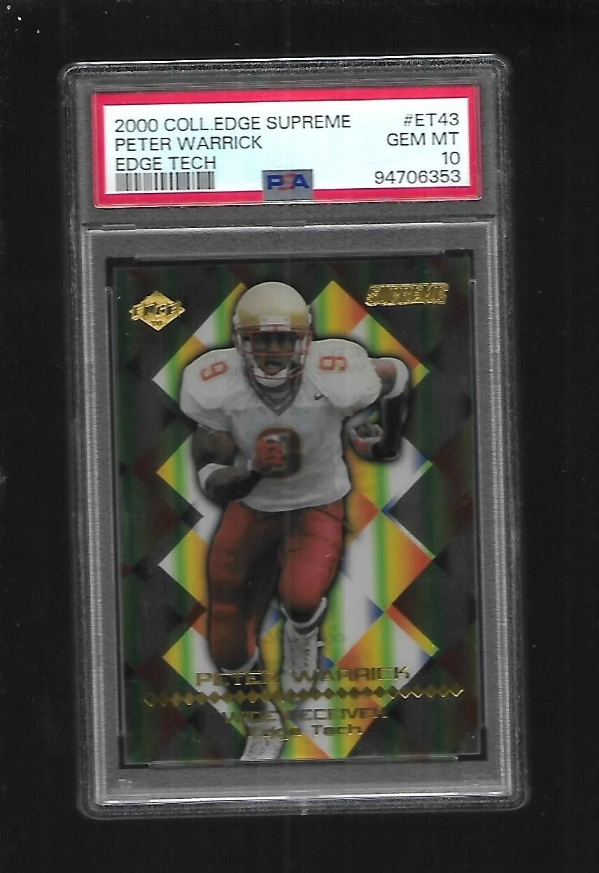 Peter Warrick Collector's Edge Supreme Edge Tech #ET43 Edge Tech