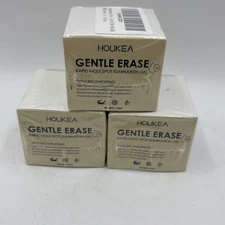 NEW 3X  HOUKEA Gentle Erase Rapid Mole Spot Elimination Gel triple Bio Targeting