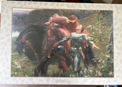 Sir Frank Dicksee  La Belle Dame Sans Merci  Victorian Art Print Large 3ft x 2ft