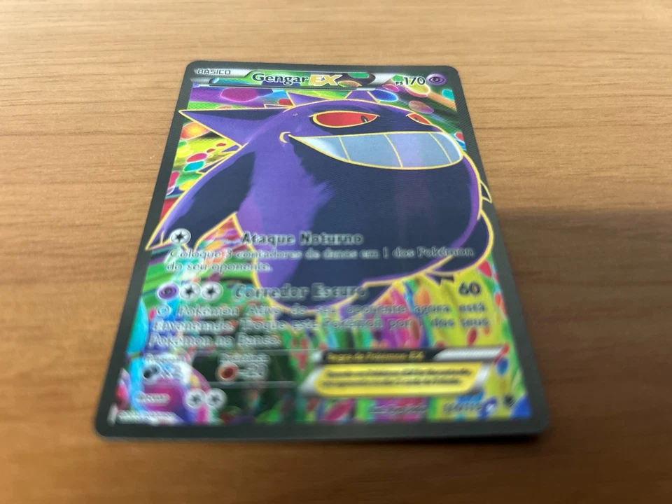 Gengar EX 114/119 XY Phantom Forces Rare Pokemon TCG Brazilian Card LP+/NM- - Image 3 of 4