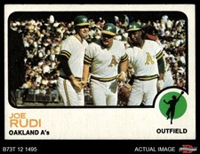1973 Topps #360 Joe Rudi Photo is actually of Gene Tenace Athletics UER 5 - EX