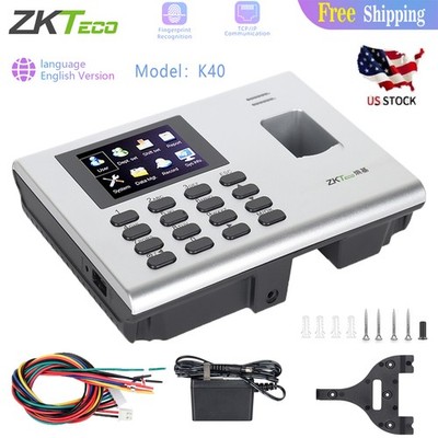 ZKteco ZK-K40 TCP/IP Biometric Fingerprint Time Attendance Door Access Control