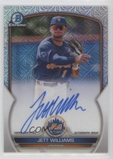 2023 Bowman Chrome Prospect Mega Box Auto Jett Williams #BMA-JW Auto 13u1