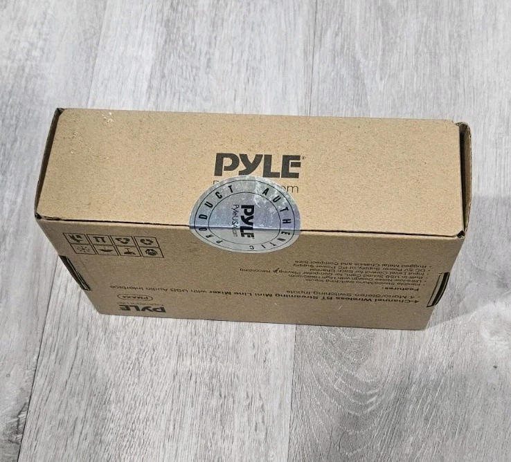 Pyle 4-Channel Wireless BT Streaming Mini Line Mixer w/ USB Audio Interface - Image 2 of 2