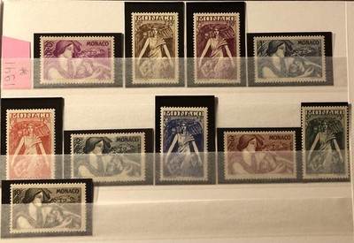 Briefmarken Monaco 1941 ,Mutter und Kind, MH*, falz / falzrest 