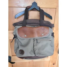 Vintage Buffalo Jackson Trading Commute Canvas Leather Duffle Bag w Strap Rugged