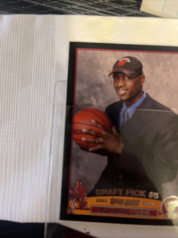 2003-04 Dwyane Wade Topps RC 413/500 TOUGH Black Border RARE! Rookie - Image 2 of 4