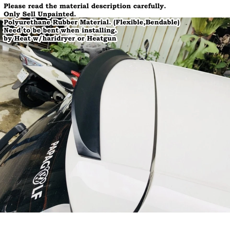 284F Add-On Duckbill Trunk Spoiler Wing Fits 2020~2025 Mercedes Benz GLA H247 - Image 4 of 4