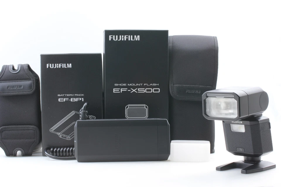 [MINT in Box] Fujifilm EF-X500 Clip On Flash / Battery Pack EF-BP1 From JAPAN - Image 2 of 4