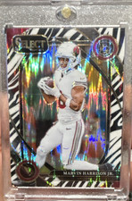Panini 2024 Select Club Level Zebra Prizm RC Marvin Harrison Jr. #219 Cardinals