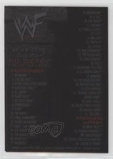 2000 Comic Images WWF No Mercy Checklist