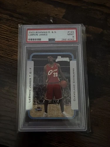 2003 BOWMAN ROOKIES & STARs #123 LeBRON JAMES RC PSA 9 Rookie Card