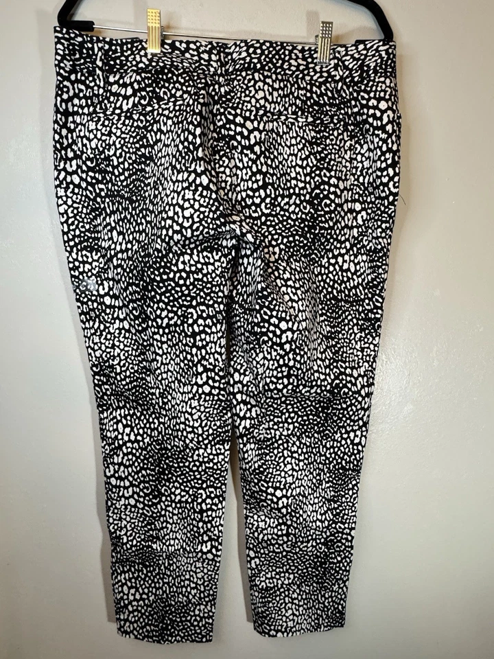 Pantalones al tobillo Worthington con estampado animal talla 12 nuevos con etiquetas Foto 3 de 4