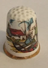 Acle Thimble Vintage Souvenir Collectible