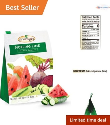 Pickling Lime Food Grade Calcium Hydroxide 6 Pack for Home Canning Pickles