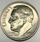 1959 Proof Roosevelt Dime - UNC Condition - 90% Silver - US Coin - 4229